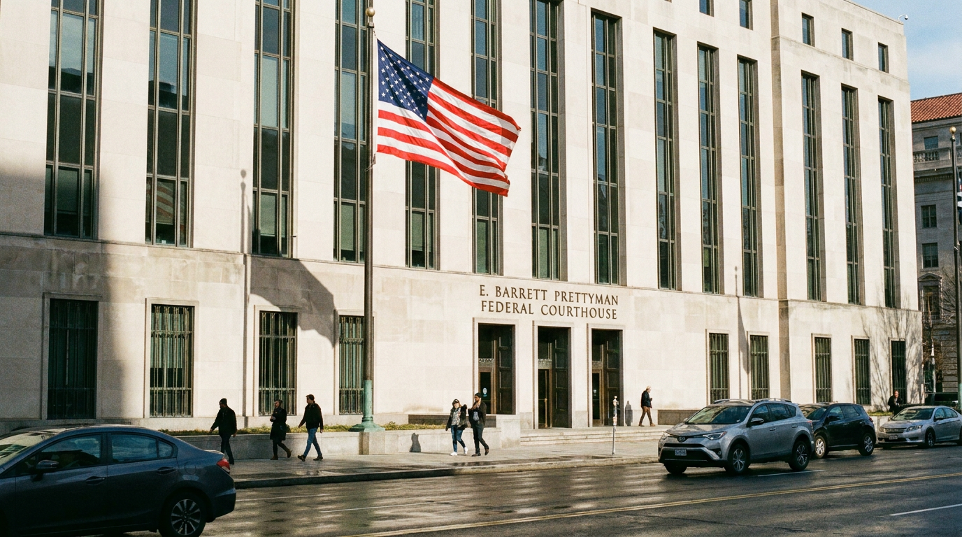 Prédio de tribunal federal dos EUA onde foi decidido o caso da Anthropic