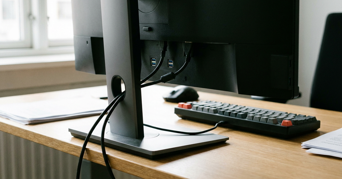 Por que alguns monitores têm duas portas USB (e como usá-las do melhor jeito)